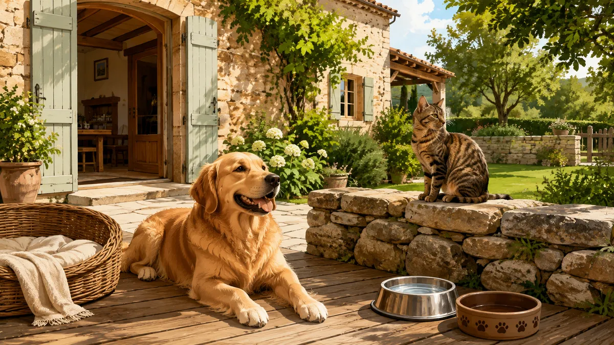 Gîte de groupe pet-friendly : vacances avec son chien ou son chat