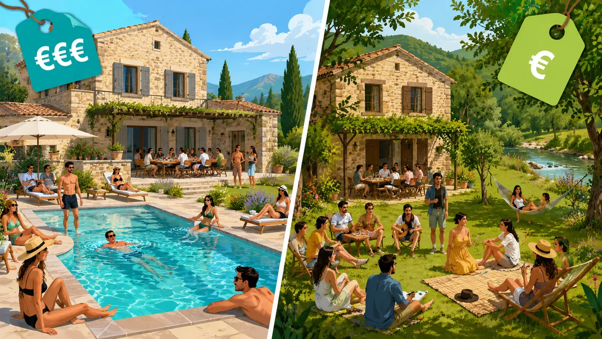 Gîte de groupe avec ou sans piscine : l'impact sur le prix et la satisfaction