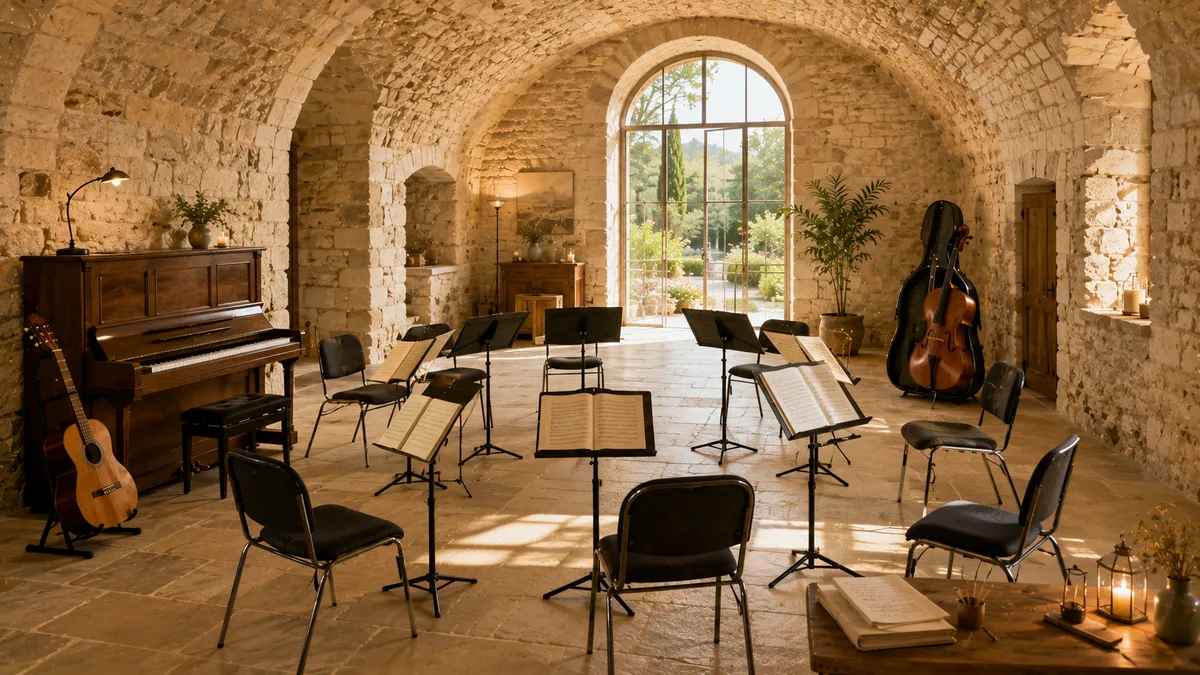 Stage de musique ou chorale en gîte de groupe : organisation et lieu adapté
