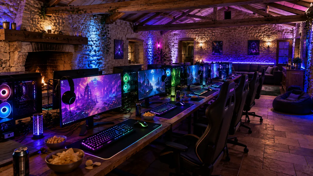 Organiser un week-end gaming / LAN party en gîte de groupe