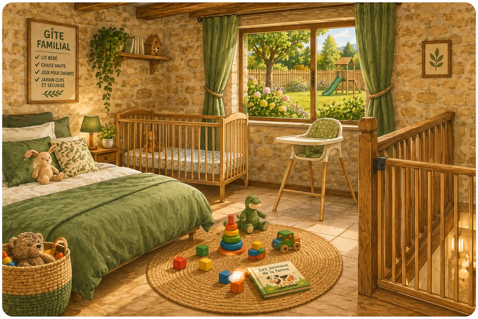 Accueillir des familles avec bébés dans un gîte de groupe