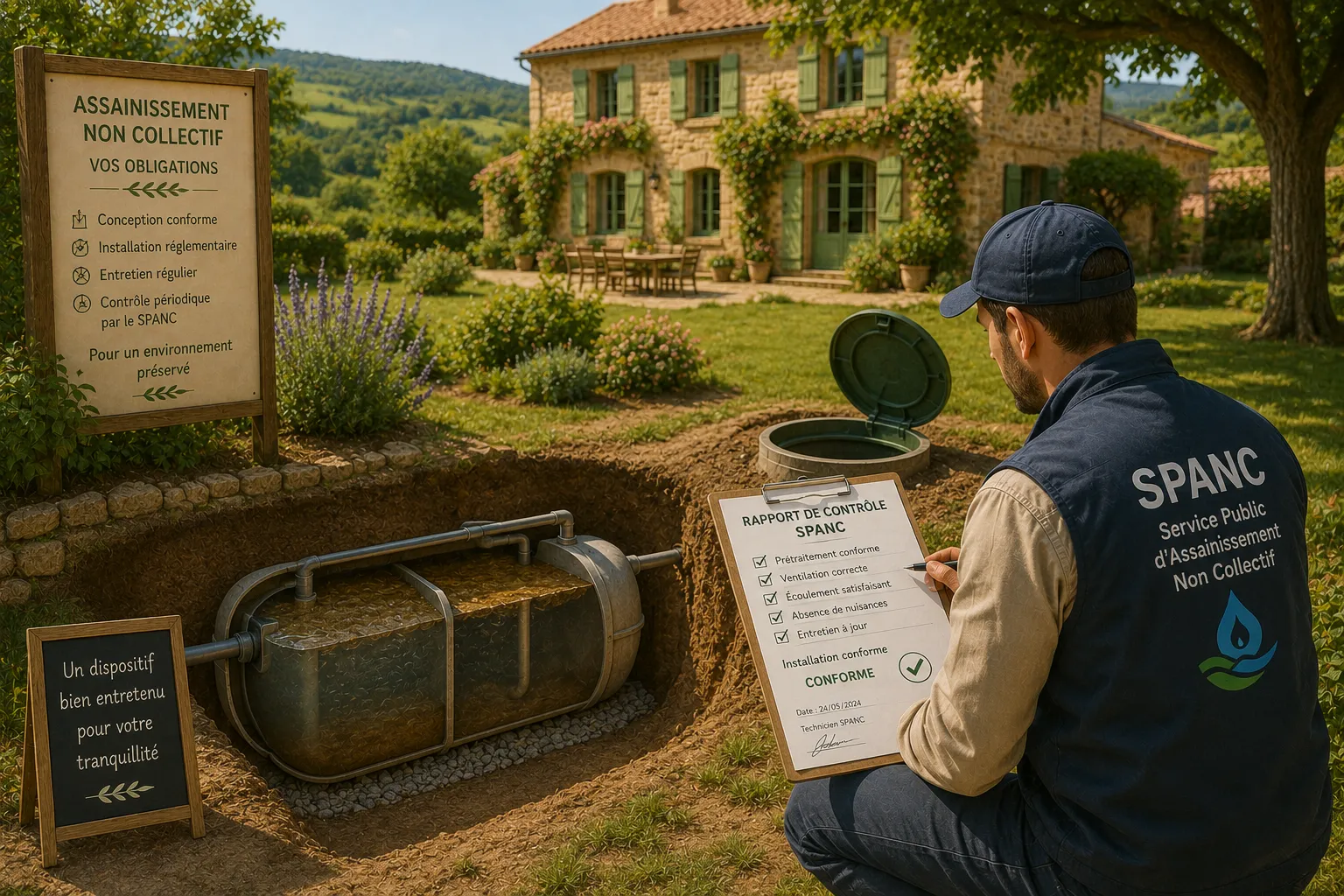 Assainissement non collectif : dimensionner pour un gîte de groupe