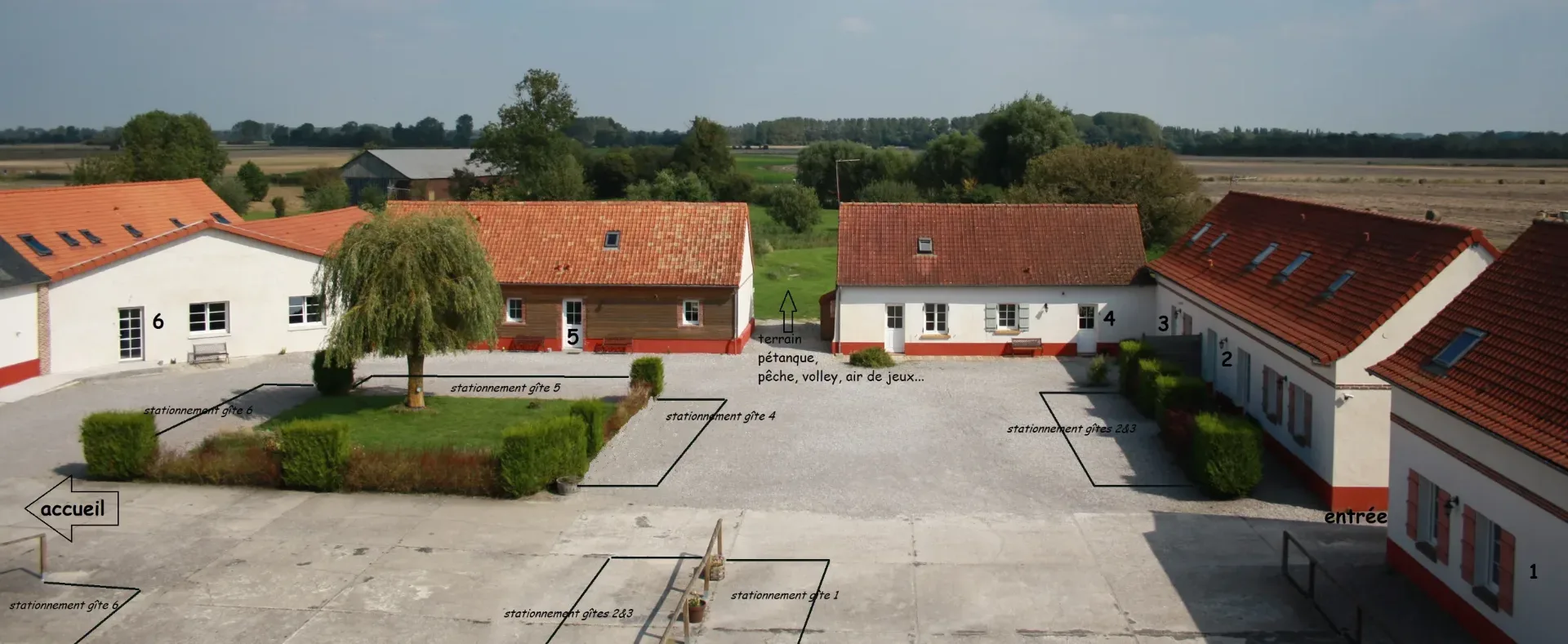 Stationnement intérieur cour