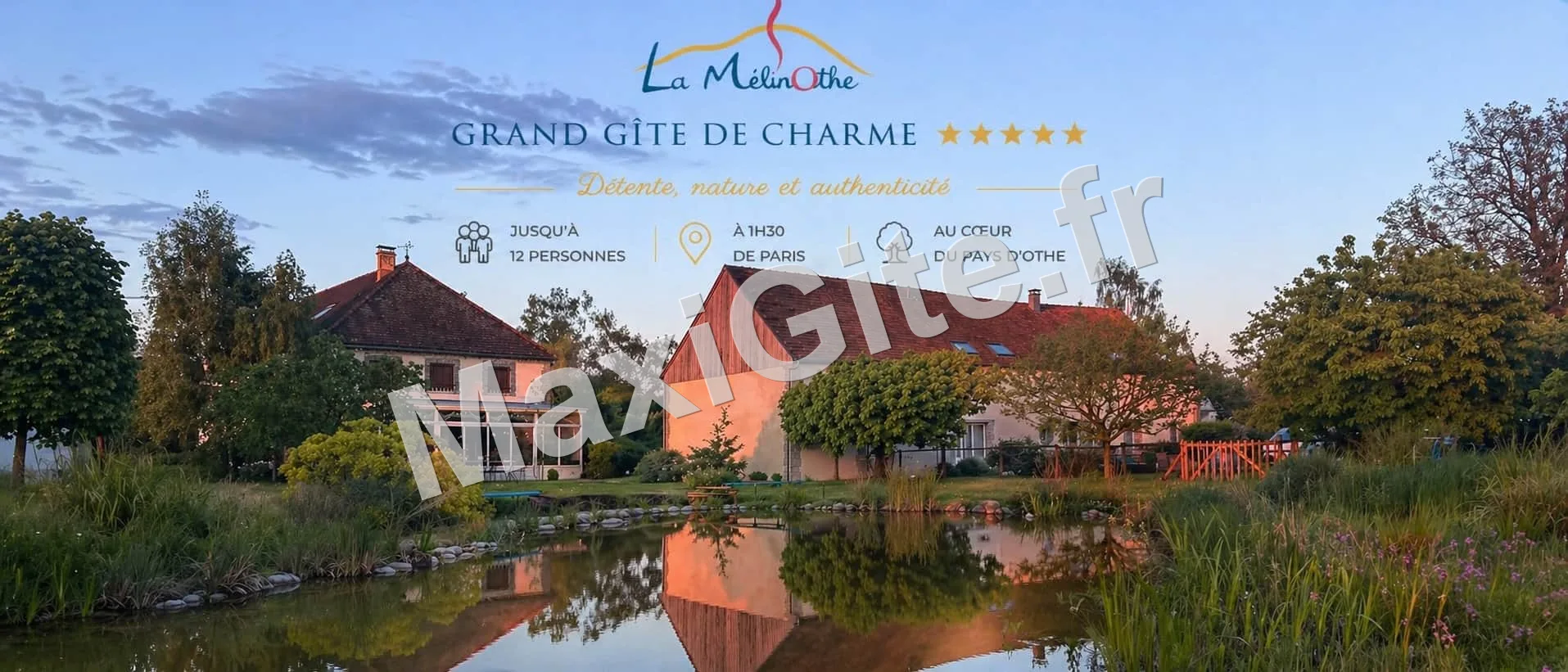 Gîte de groupe La Mélinothe à Paisy-Cosdon — Photo 1 de La Mélinothe à Paisy-Cosdon, capacité 12 personnes
