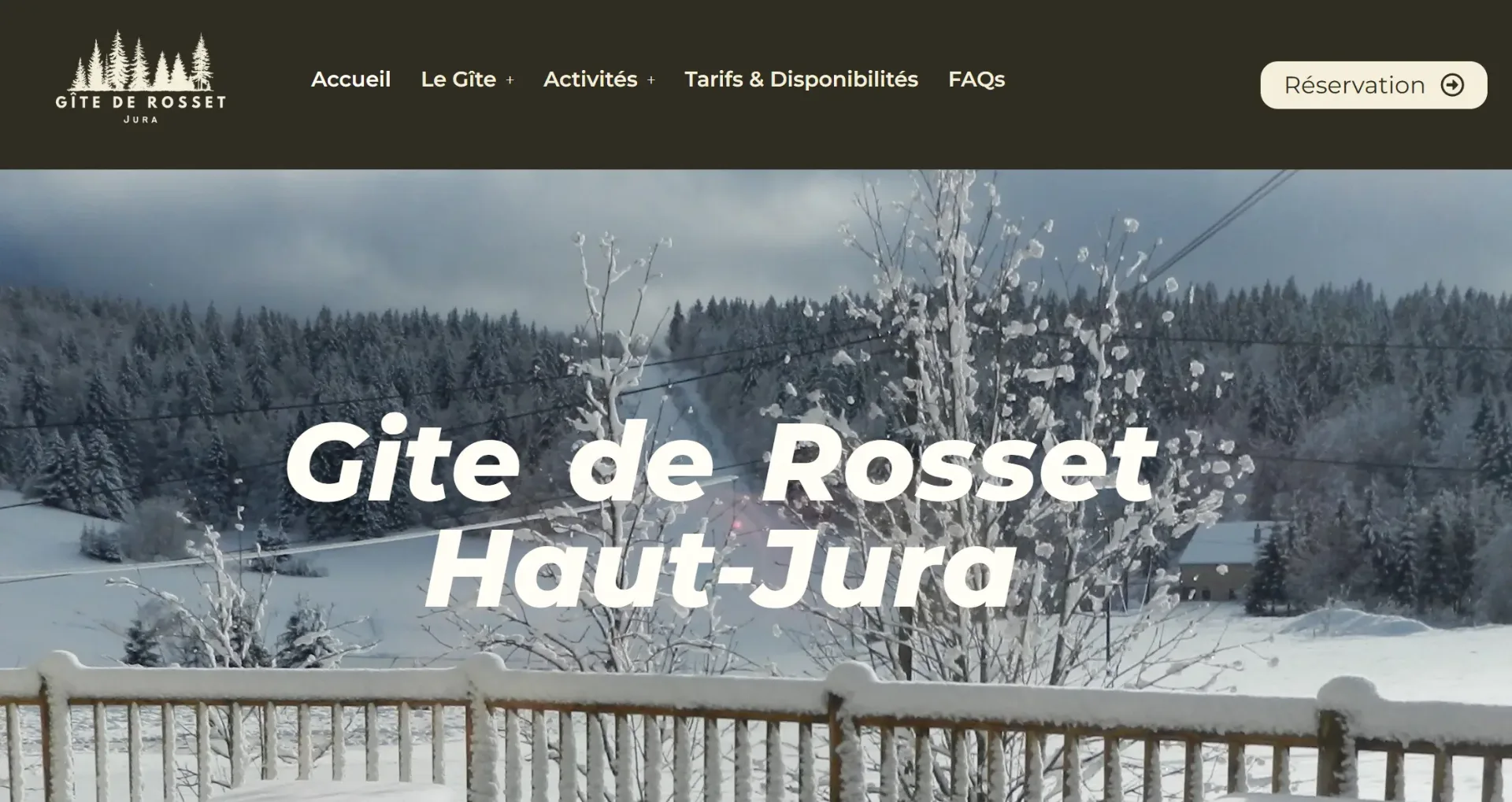 Gîte de groupe Gîte de Rosset à Longchaumois — Gîte de Rosset – Longchaumois, capacité 21 personnes