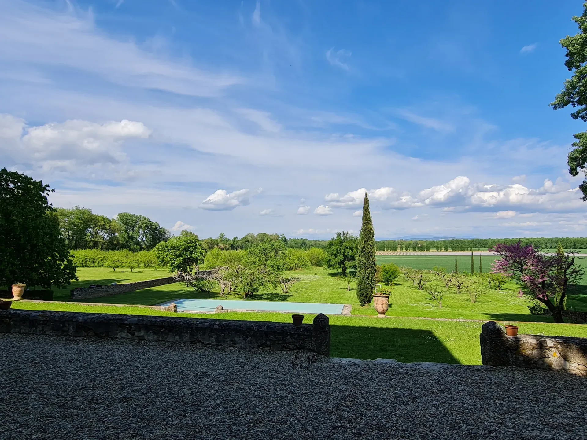 Le Domaine de Lamartine – La vue à partir des terrasses