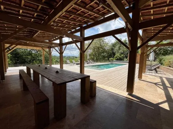 Chambre double dans un des gîtes du domaine