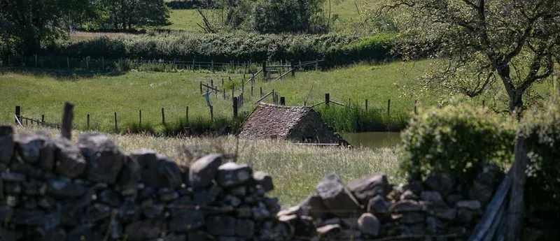 Espaces extérieurs du gîte de groupe Le Fenil de Joanny en Saône-et-Loire