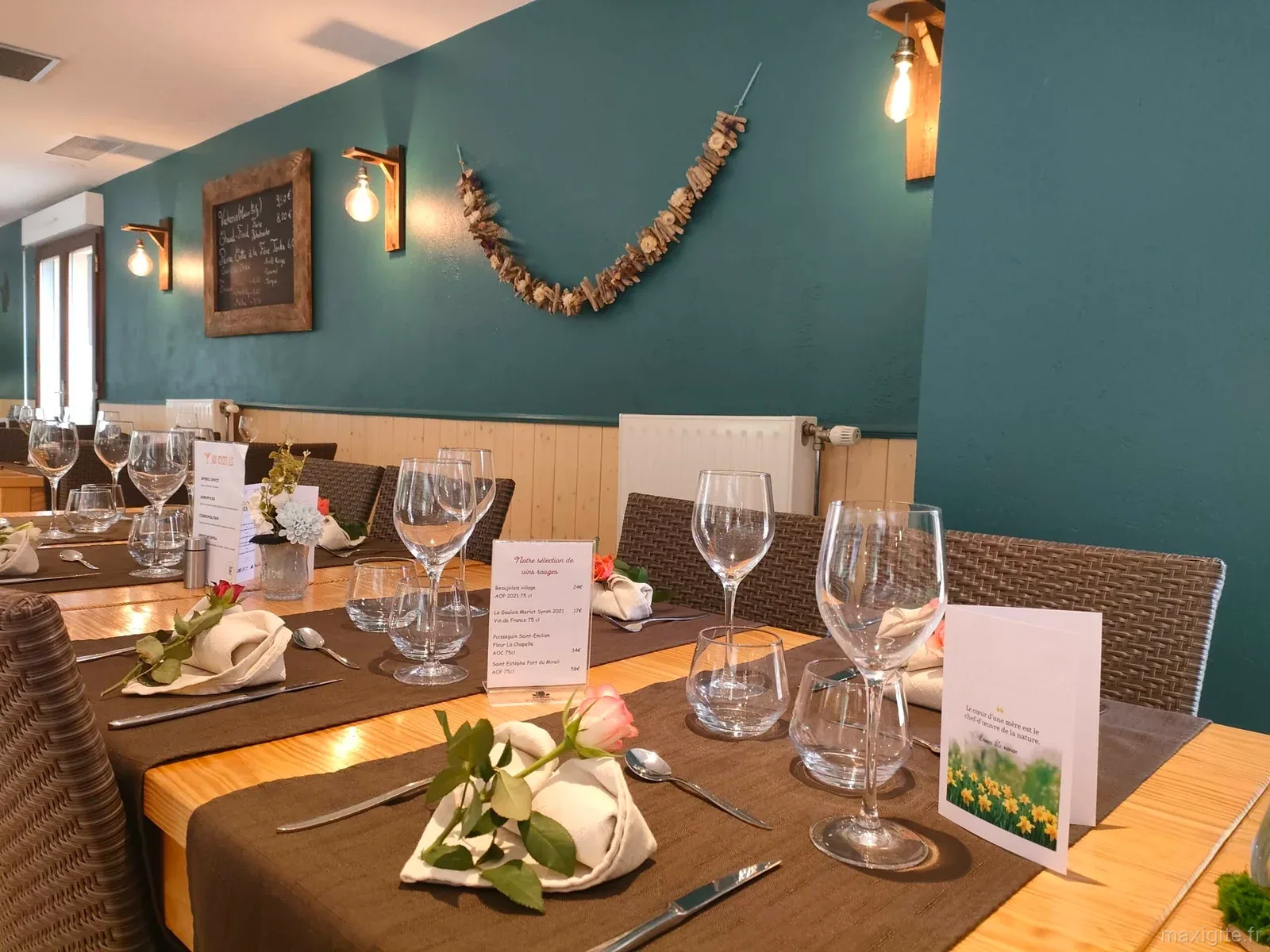 Restaurant pour groupes de 10 à 50 personnes