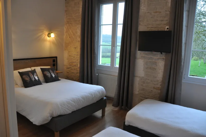 Chambre double avec vue sur la campagne environnante