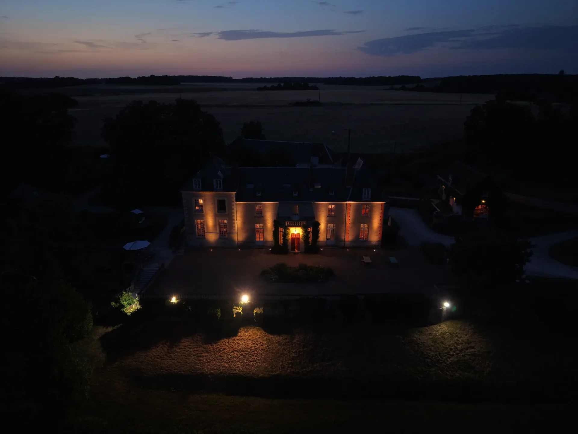 Illumination nocturne du château
