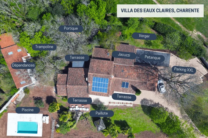 Gîte Villa des Eaux Claires — gîte de groupe à Puymoyen