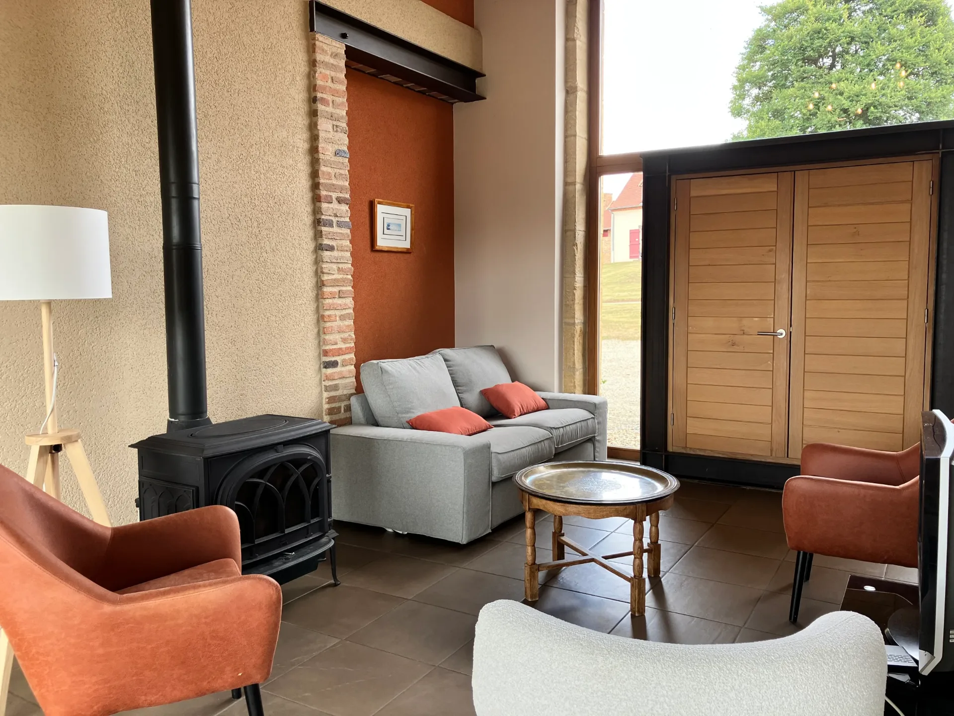 Salon gîte Chevreuil - 7 personnes