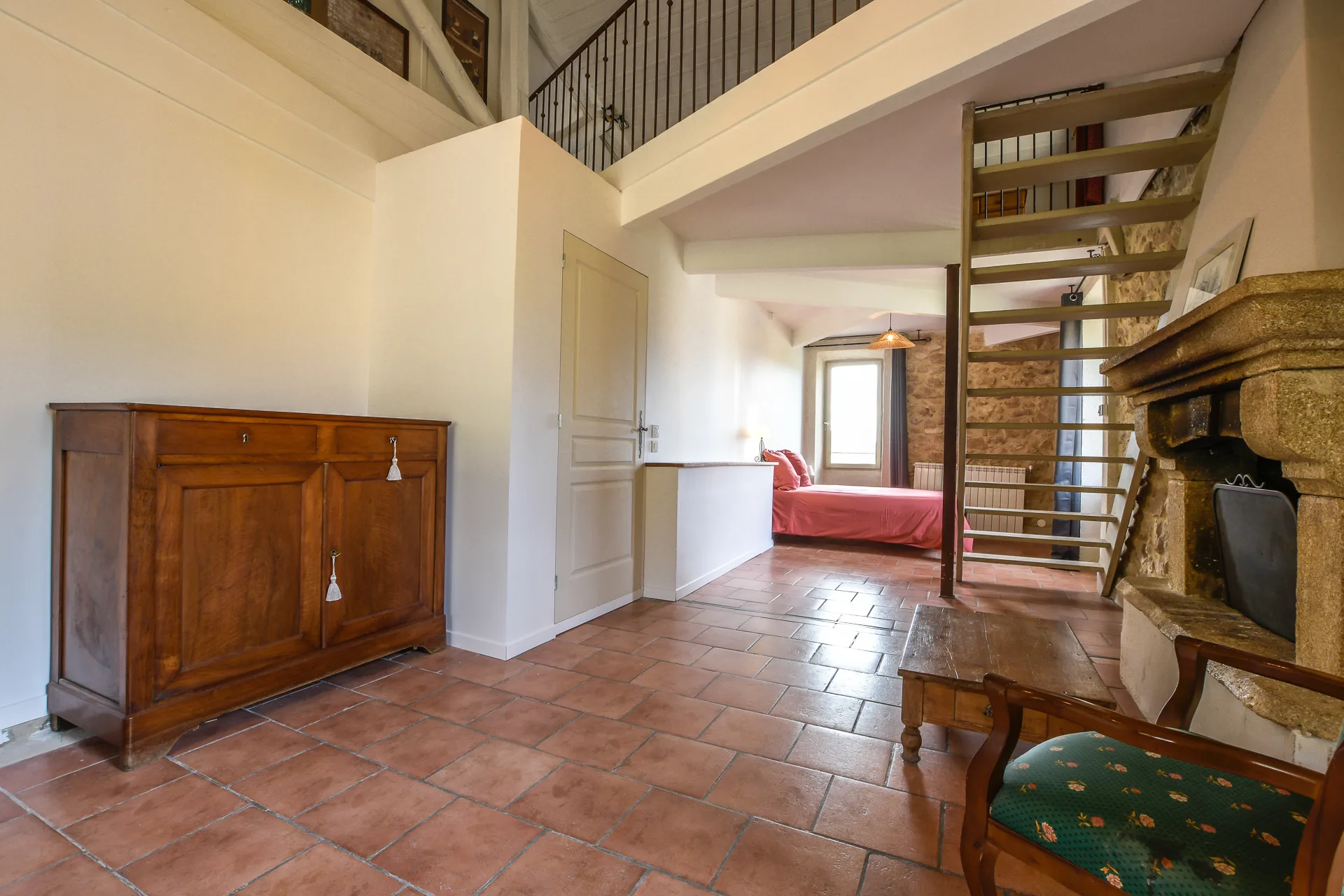Chambre avec mezzanine