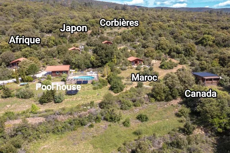Gîtes Les Casots – vue d'ensemble du domaine