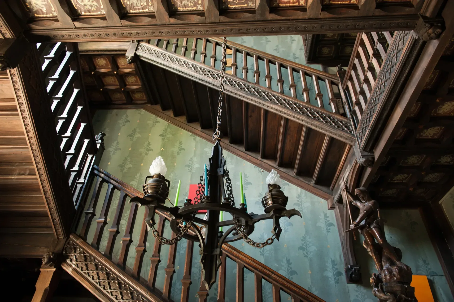 Escalier principal - Château du Bois de la Lune – Angerville-la-Campagne