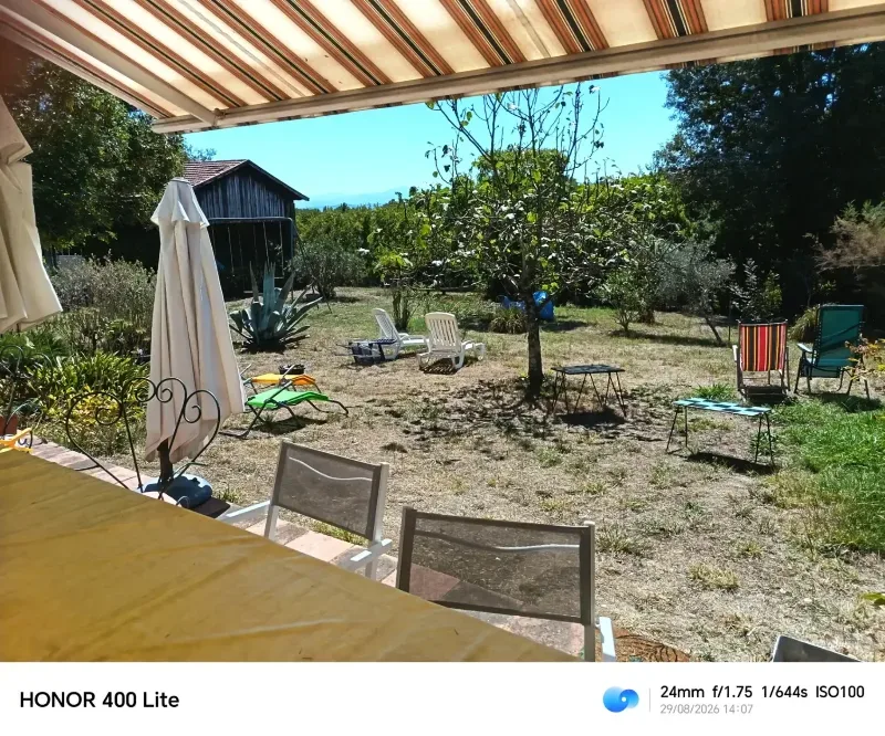 vue de la terrasse chez Elisa – Le Fousseret
